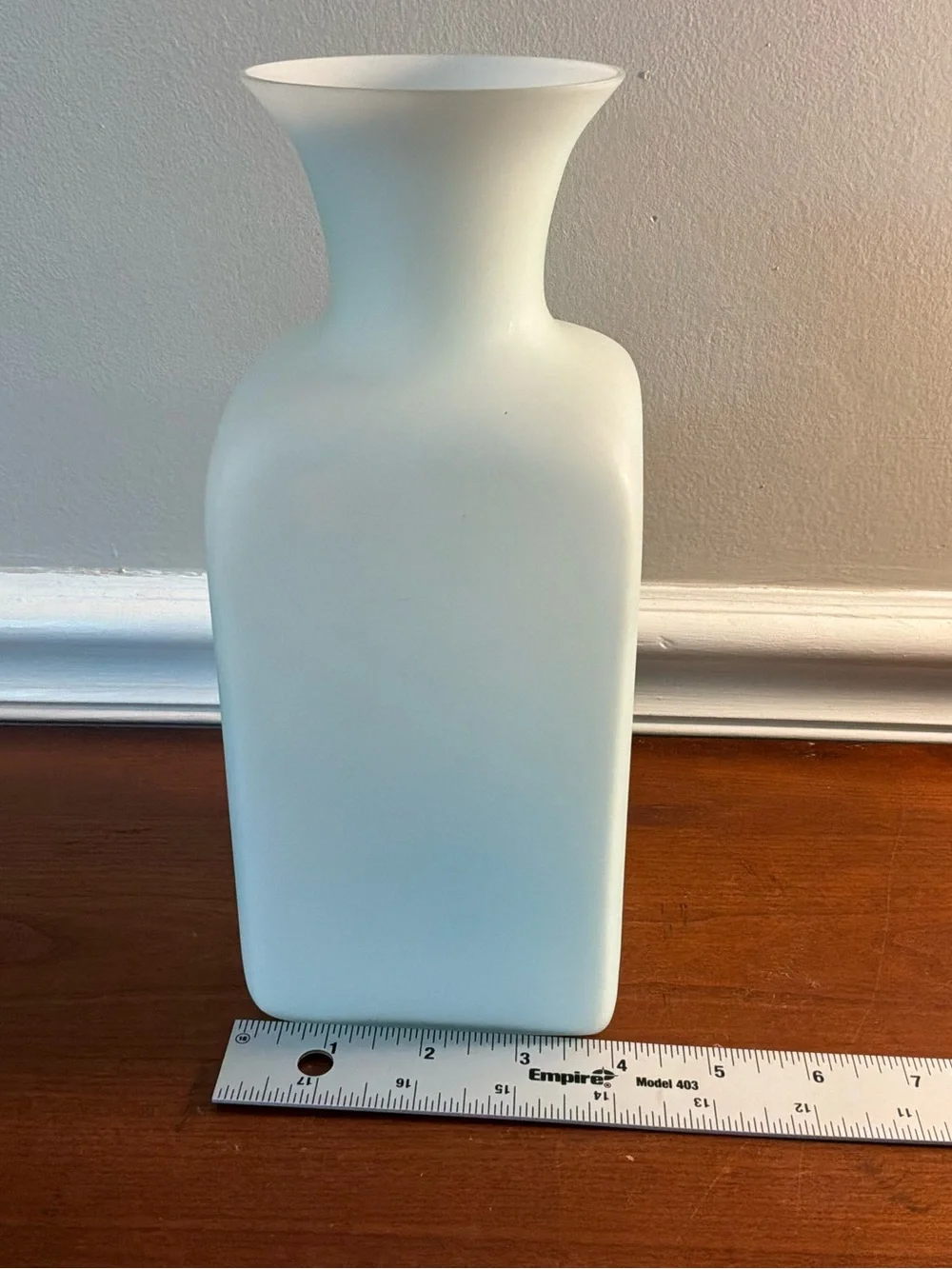 Toyo Japanese     Frosted light Blue Vase